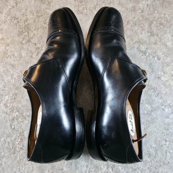 Allen Edmonds Hillsboro Mens 9.5 D Black Casual Monk Strap Gold Buckle Shoes main image 10